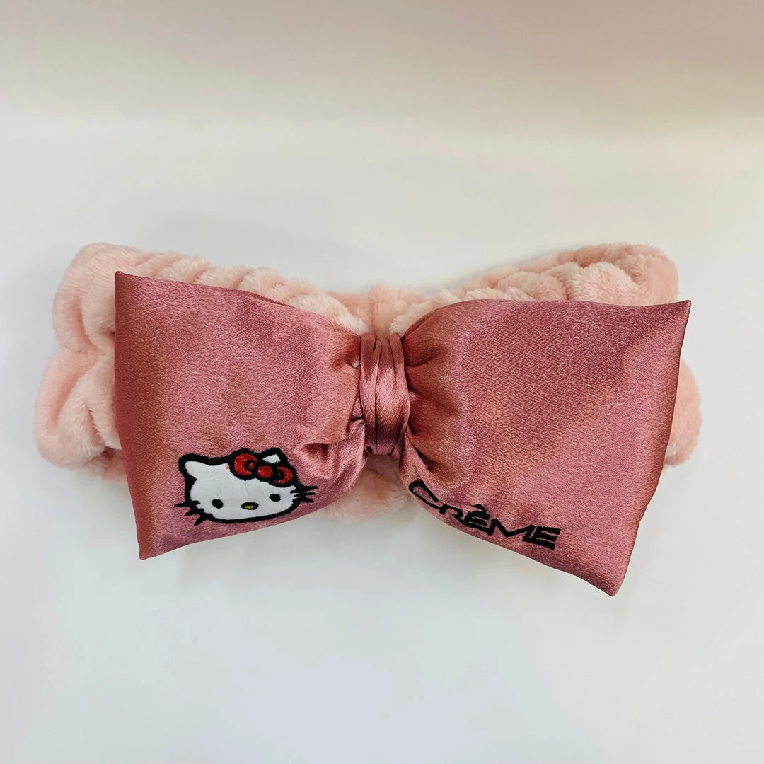 The Crème Shop X Hello Kitty Plush Satin Bow Spa Headband The Creme Shop 4 The Crème Shop X Hello Kitty Plush Satin Bow Spa Headband The Creme Shop