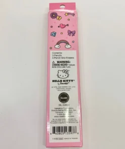 Weactive RAINBOW UNICORN HELLO KITTY PENCIL W/GRIP ERASER