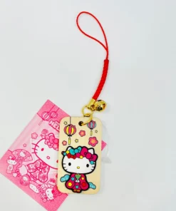 Weactive Inc Keychains & Charms Hello Kitty Japan Pop Wooden Mascot Keyring AST