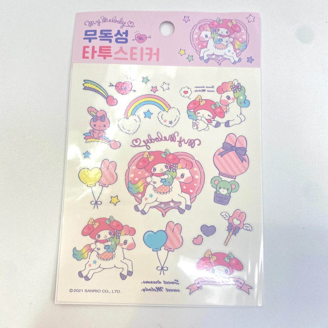 BEECRAZEE Sanrio Character Temporary Tattoo Stickers 8 BEECRAZEE Sanrio Character Temporary Tattoo Stickers