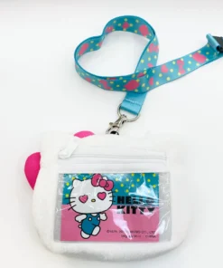 Hello Cutie Shop Hello Kitty Deluxe Lanyard W/ Pouch Card Holder Lanyards
