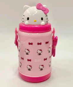 Weactive CHARMING PINK HELLO KITTY POP-UP STRAW BOTTLE
