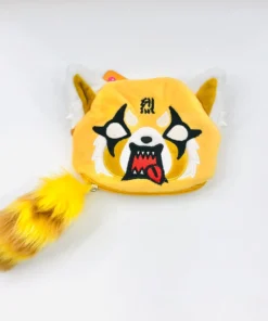 Hello Cutie Shop Wallets & Pouches Aggretsuko Face Pouch W/ Tail
