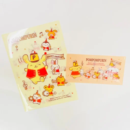 Sanrio Inc Folders & Clipboards Pompompurin Smile Clear File