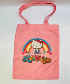 Weactive Inc Bags & Totes Hello Kitty Retro Rainbow Tote Bag