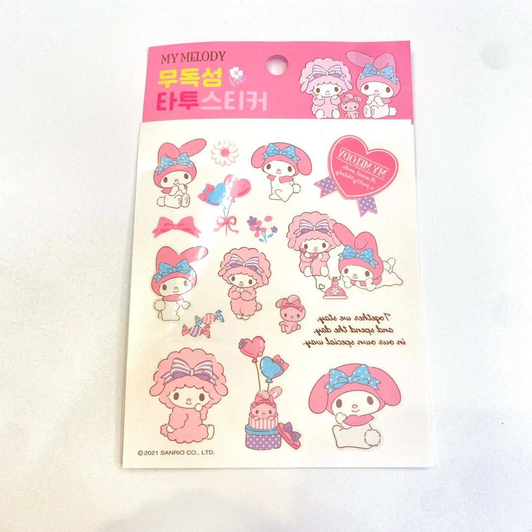 BEECRAZEE Sanrio Character Temporary Tattoo Stickers 5 BEECRAZEE Sanrio Character Temporary Tattoo Stickers